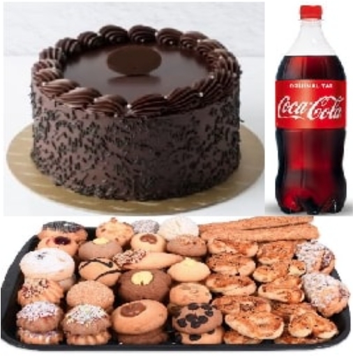 1 Litre Kola Dahil 2-3 Kişilik Pasta Menüsü